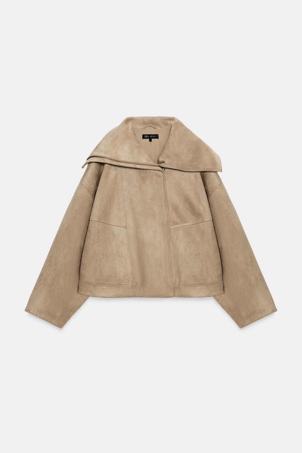 КУРТКА-БОМБЕР С ШИРОКИМ ВОРОТНИКОМ — ZARA