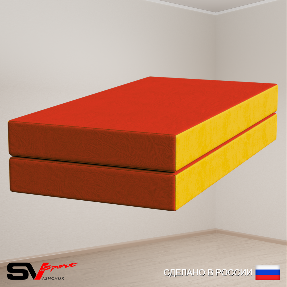 Спортивный мат 100 х 100 х 10 см складной