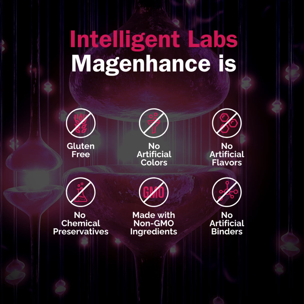 Intelligent Labs, MagEnhance, комплекс магния, 90 веганских капсул