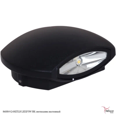 86008-9.2-002TLB LED2*3W BK светильник настенный Reluce, LEDх2