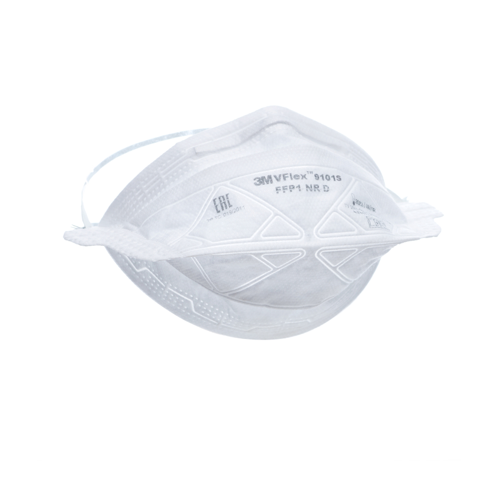 Полумаска Противоаэрозольная Фильтрующая 3M™ VFlex® 9101S класс защиты FFP1  25 шт./уп. 40 уп./кор.