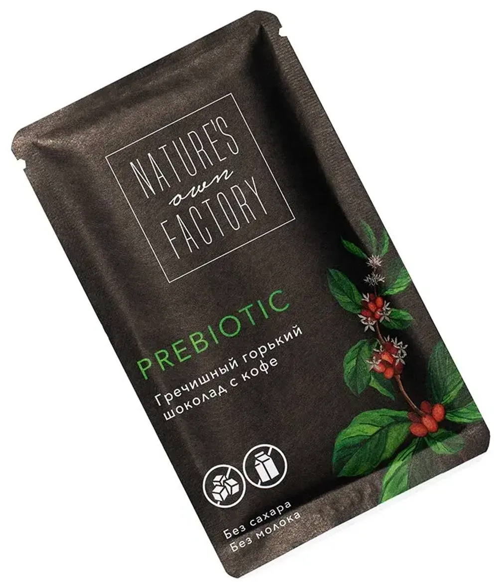 Гречишный шоколад с Кофе и прибиот. Nature s own factory , 20 г