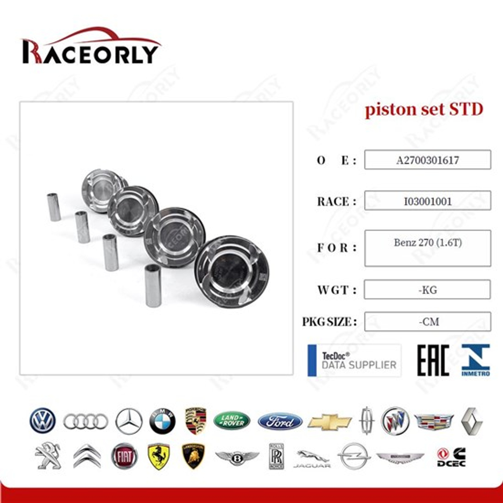 Поршни комплект STD Mercedes-benz M270.910