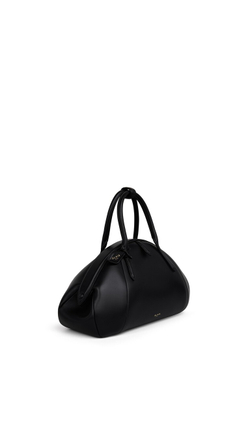 ALAÏA СУМКА С ВЕРХНЕЙ РУЧКОЙ ИЗ ТЕЛЯЧЬЕЙ КОЖИ, ЧЕРНЫЙ