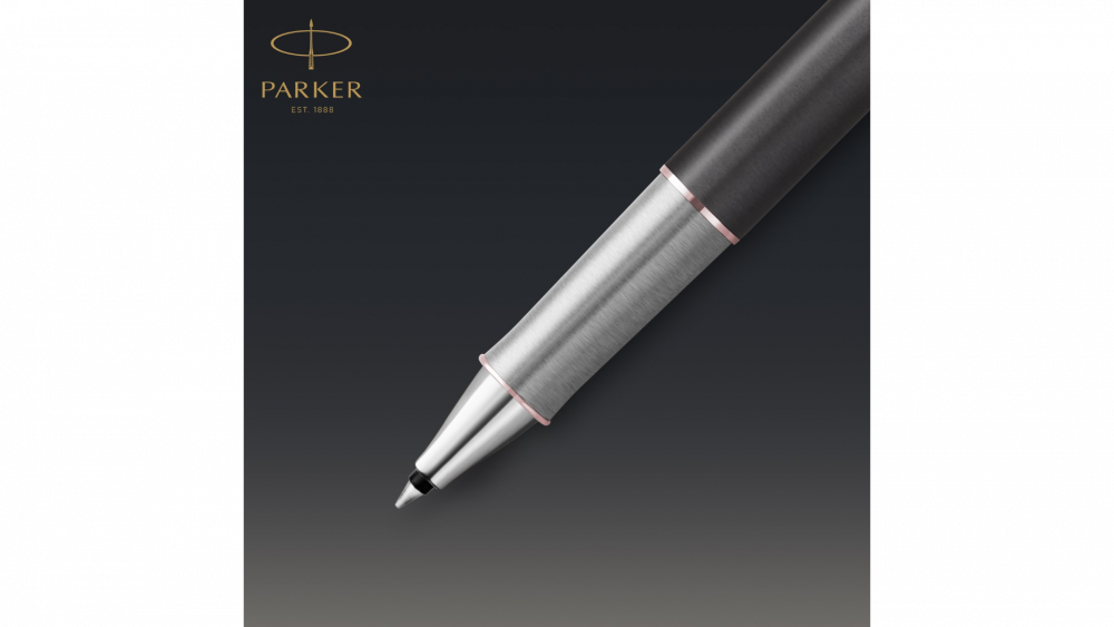 Ручка-роллер Parker Sonnet Premium Refresh GREY GT, стержень: F, цвет чернил: black, в подарочной упаковке