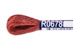 Мулине Gamma вискоза 100%, цв.R0678 красно-коричневый, 12 мотков по 8 метров