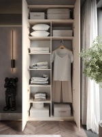 Шкаф распашной Lorena 3, кашемир, с антресолью, 80 см