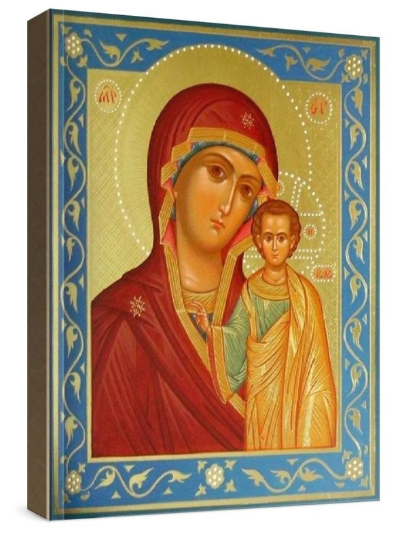 Венчальная пара 36. Казанская БМ (рукописная икона)