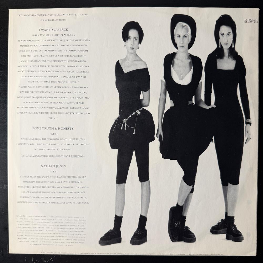 Bananarama - The Greatest Hits Collection (Голландия 1988г.)