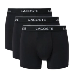 Мужские спортивные боксеры Lacoste Microfiber Trunks 3P - black