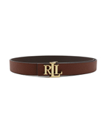 Двухсторонний кожаный ремень LAUREN RALPH LAUREN - коричневый(412912039)