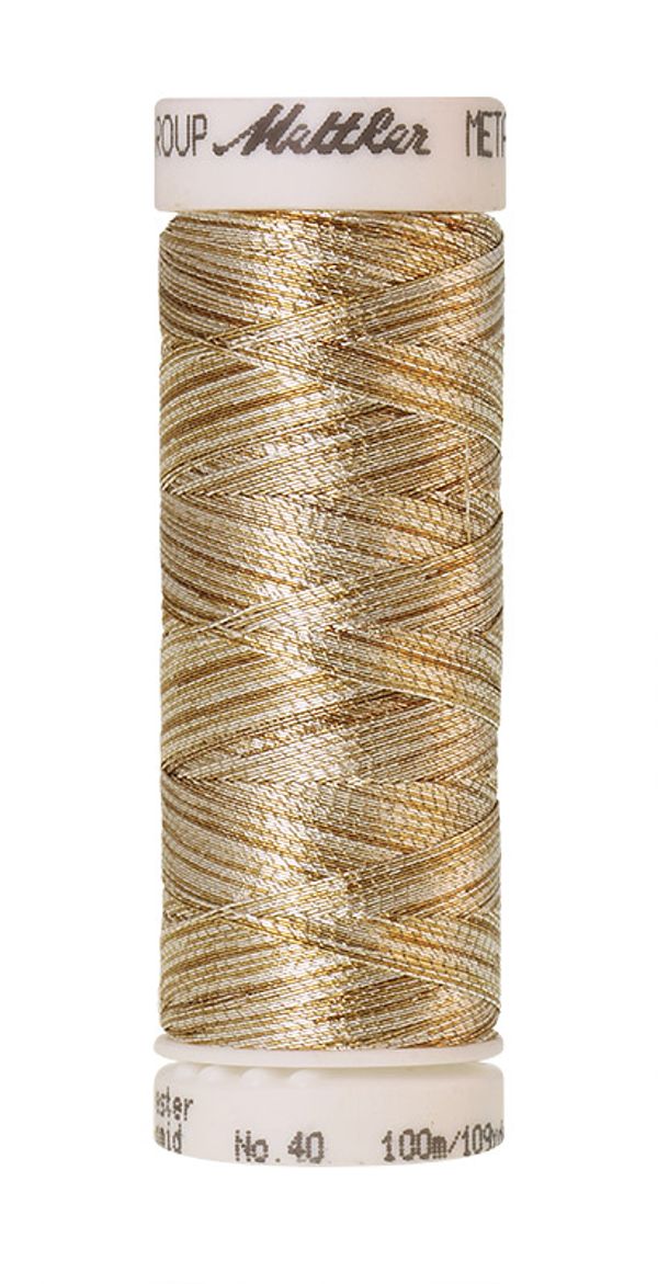 Нитки металлизированные Mettler Metallic (100 м), 5 кат. | цв. 9924
