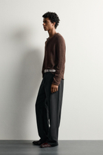 СВИТЕР REGULAR FIT С ВОРОТОМ ХЕНЛИ — ZARA