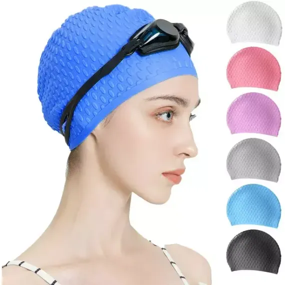 Üzgüçülük papağı \ Шапочка резиновая для плавания \ Cilicone cap blue