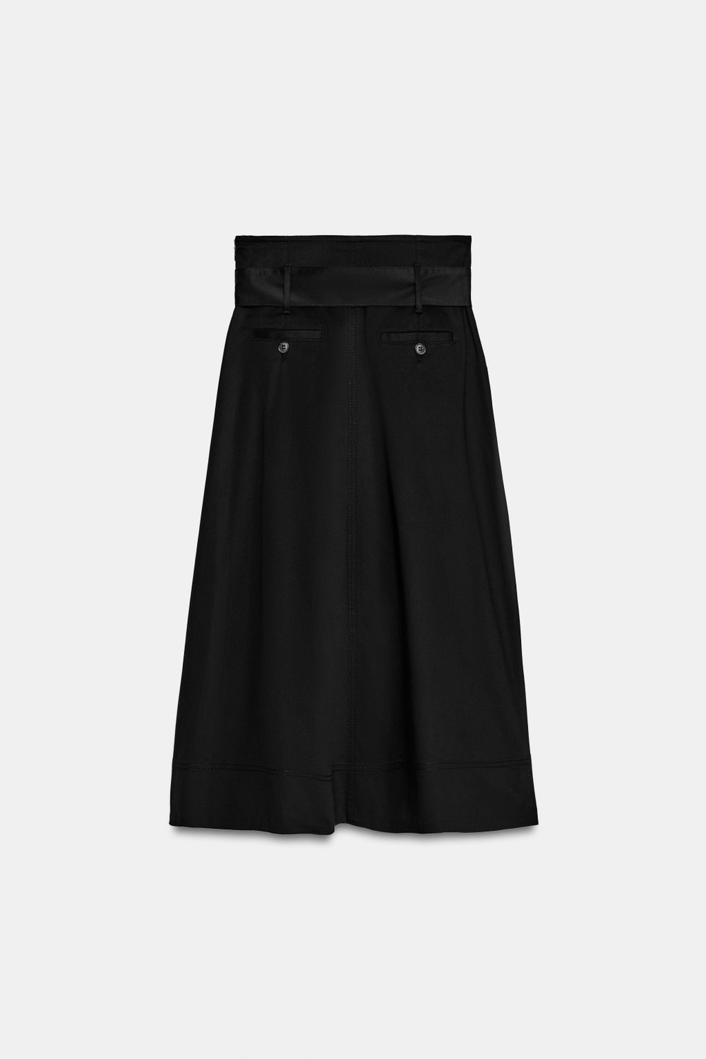 ЮБКА МИДИ С ПОЯСОМ — ZW COLLECTION — ZARA