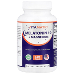 Vitamatic, мелатонин 10 с магнием, 120 таблеток