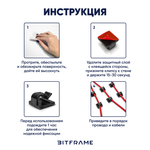 Крючки, клипсы для гирлянды самоклеящиеся, фиксатор для проводов, кабеля черный, 10 шт