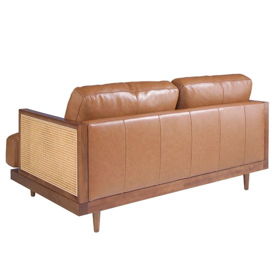 Диван 2-х местный 6176/KF8031-2P-M2731 Angel Cerda из коричневой кожи