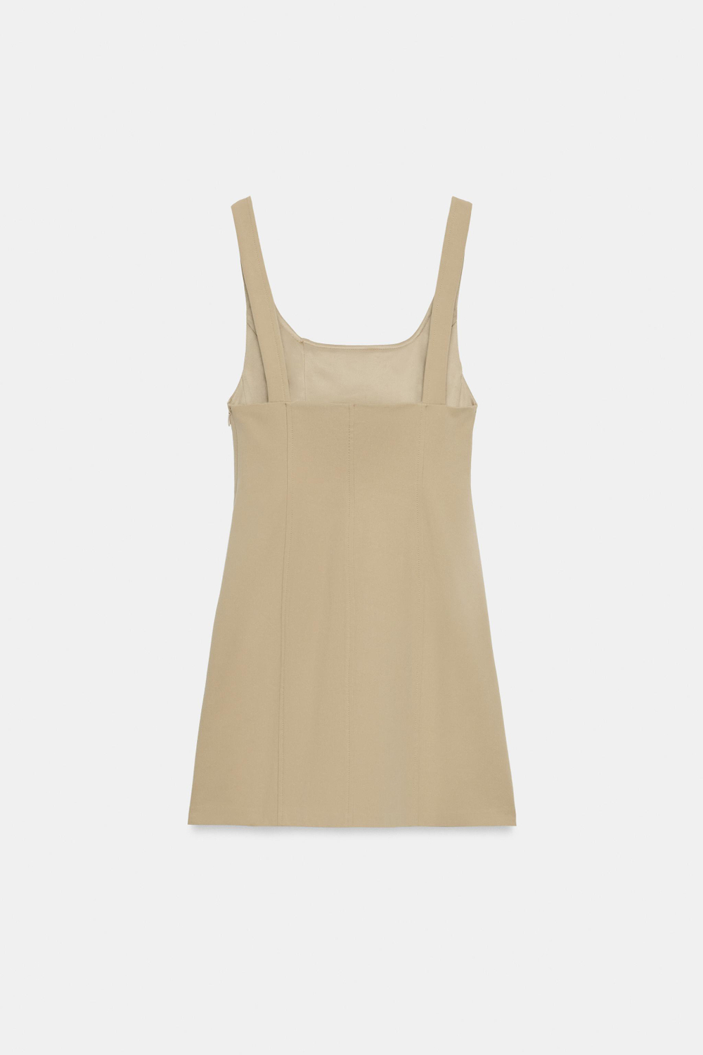 МИНИ-ПЛАТЬЕ С ПУГОВИЦАМИ — ZARA
