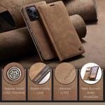 Чехол-книжка CaseMe Matte Xiaomi Redmi Note 12 Pro 5G