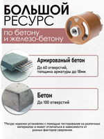Коронка алмазная 82мм по бетону для подрозетников DIAMOND HIT микроудар