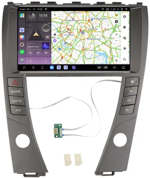 Магнитола для Lexus ES350 2006-2012 - Kuberg SF-9118 (рамка 9") QLed+2K, Android 13, Быстрейшая, CarPlay, 4G SIM-слот