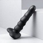 Нереалистичный дилдо Flow Unicorn Black (15,5*3,5 см)