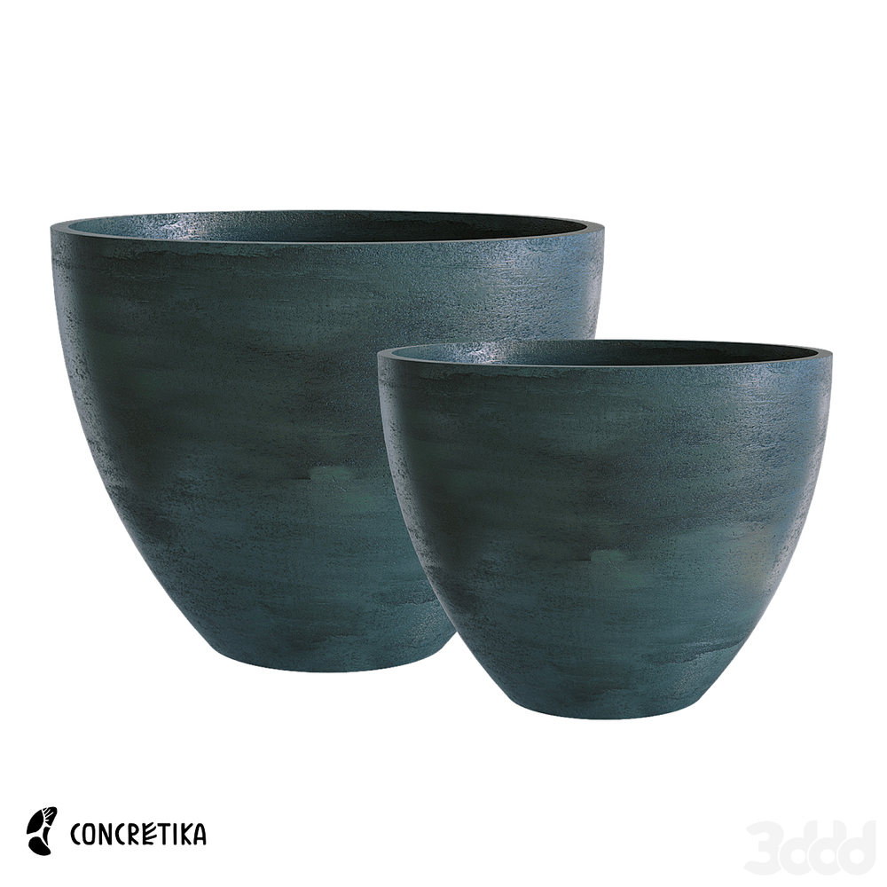 Кашпо UPON OCEAN GREEN D75 H65