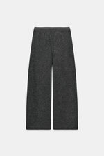 БРЮКИ ИЗ МЯГКОЙ ТКАНИ С КОНТРАСТНОЙ ПОЛОСКОЙ — ZARA