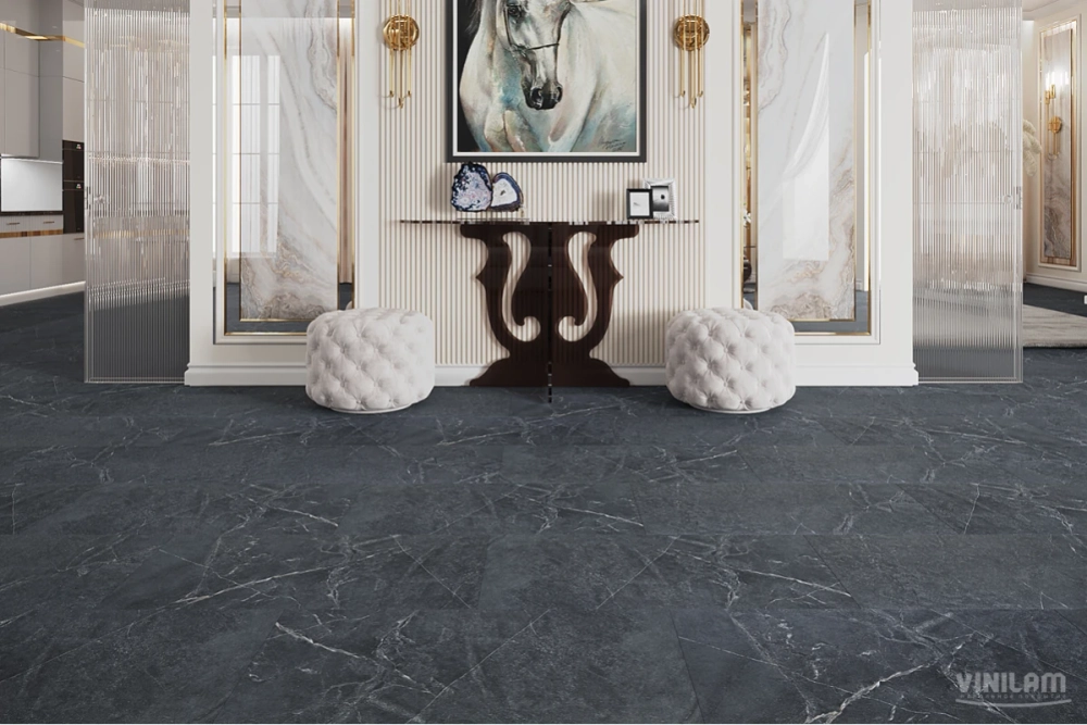 Кварц-винил WPC Vinilam Ceramo Stone 8 мм Ионический Мрамор 2.65 м2