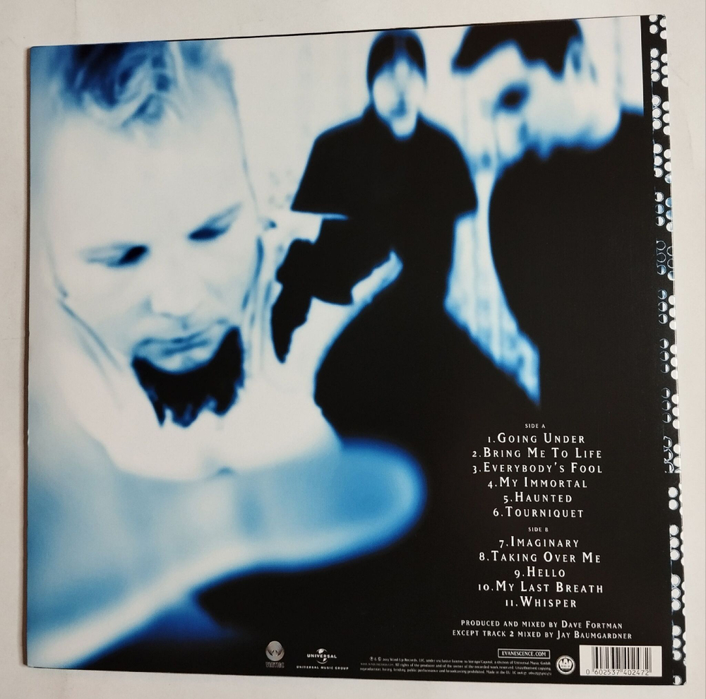 Винтажная виниловая пластинка LP Evanescence Fallen (EU 2013) (Purple Vinyl)