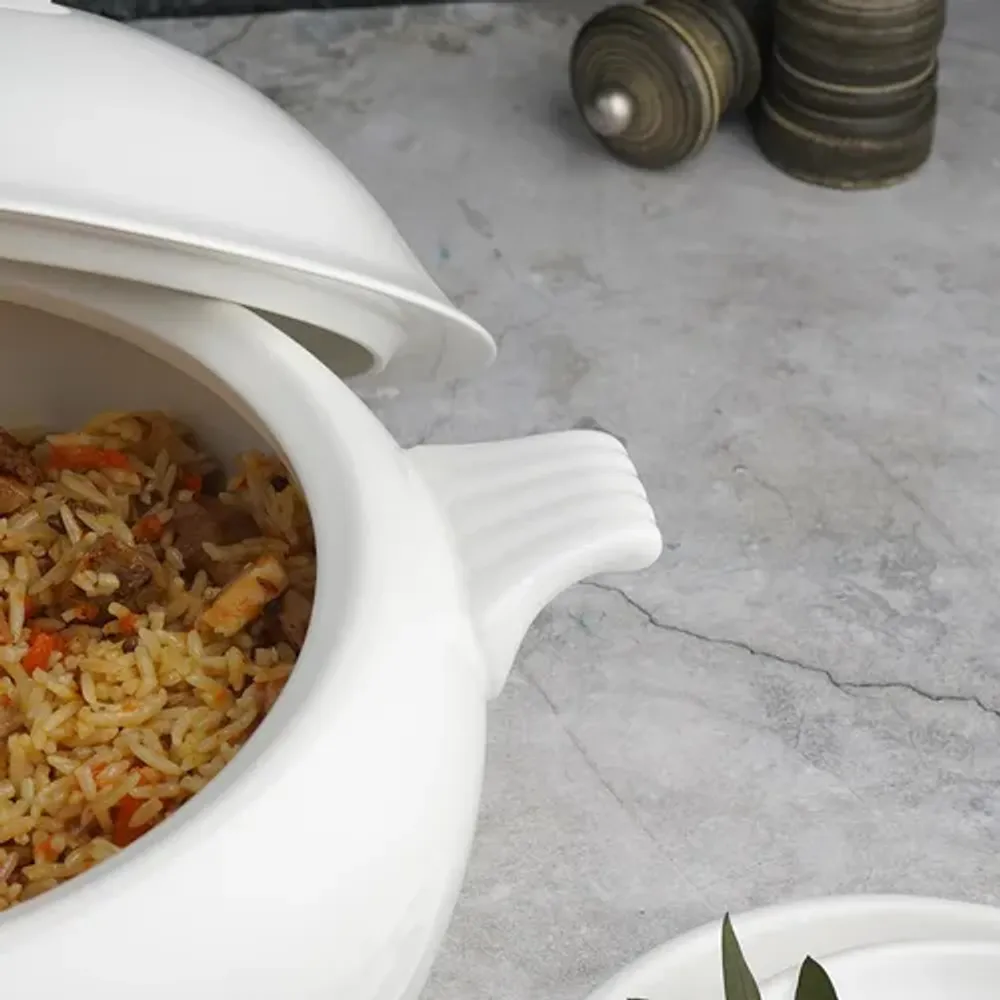 Супница 3 л d 25 см h22 см белая фарфор P.L. Proff Cuisine [1]