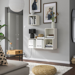 IKEA EKET  (ИКЕА ЕКЕТ)  -  Комбинация настенных шкафов - белый 105x35x120 см