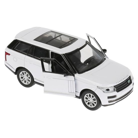 Машина металл RANGE ROVER VOGUE длина 12 см, двер, багаж, инерц, белый, кор. Технопарк
