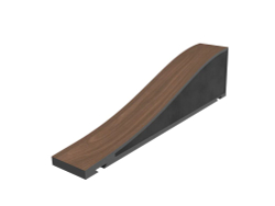 гибридная акустическая панель Vicoustic Flexi Wave Ultra 60 Dark Walnut (абсорбер-диффузор)