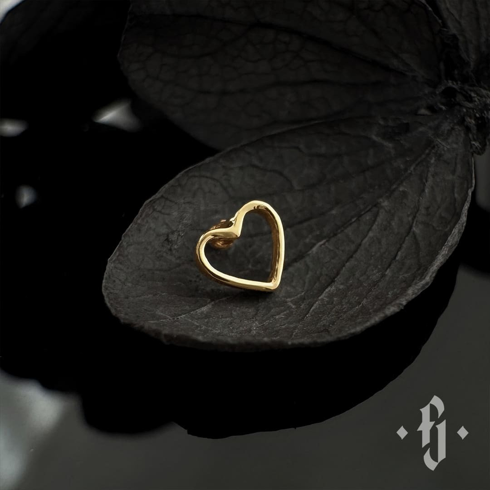 Накрутка "Heart Contour" - Желтое золото
