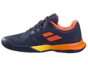 Детские Кроссовки теннисные  Babolat Jet Mach 3 Junior All Court - black/sunset