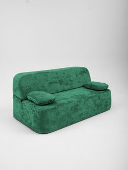Бескаркасный диван Wispa, велюр мрамор, 190х100