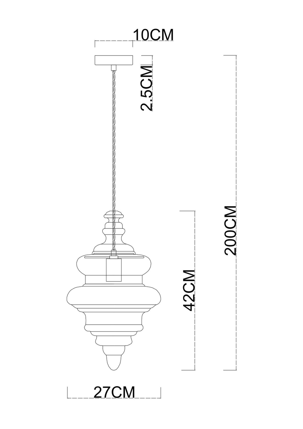 Светильник подвесной Divinare Maumee 5000/02 SP-1