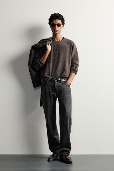 СВИТЕР RELAXED FIT В ПОЛОСКУ — ZARA