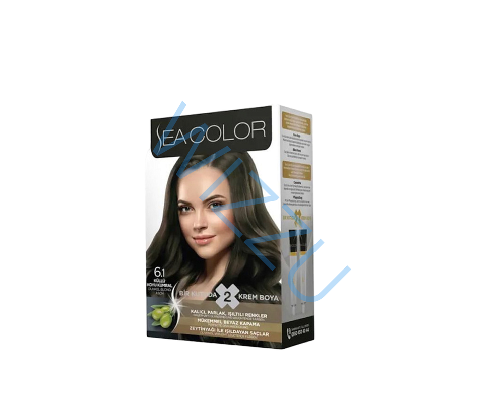 Краска для волос Eva Color Hair 6.1 Пепельный темно-русый