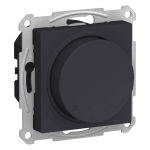 ATLASDESIGN СВЕТОРЕГУЛЯТОР (диммер) поворотно-нажимной, LED, RC, 400Вт, механизм, КАРБОН