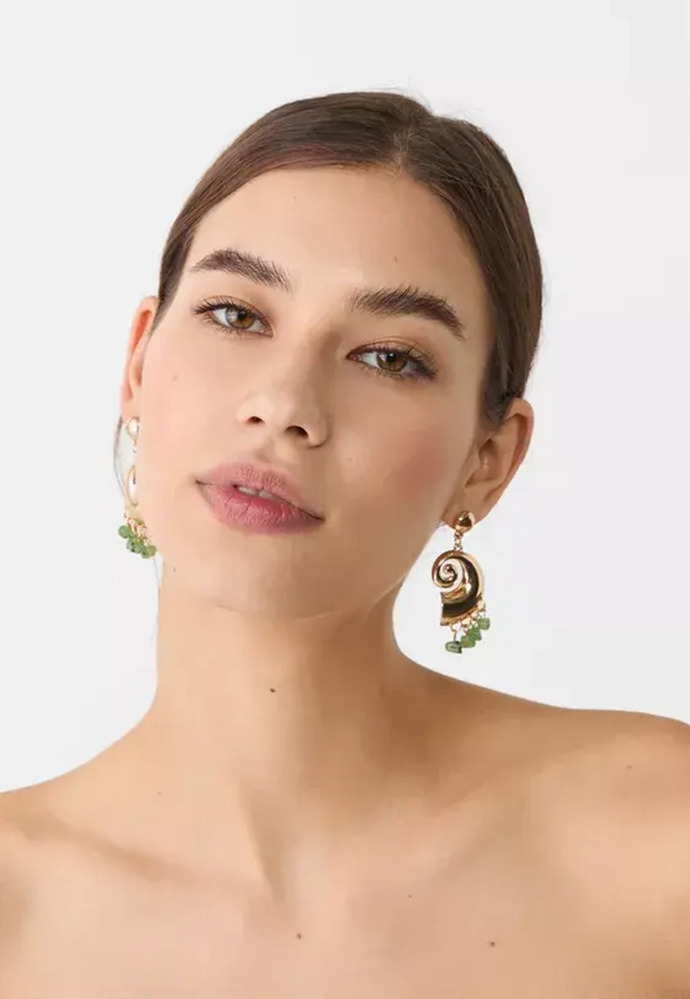 STRADIVARIUS Серьги в виде морских раковин, золотой