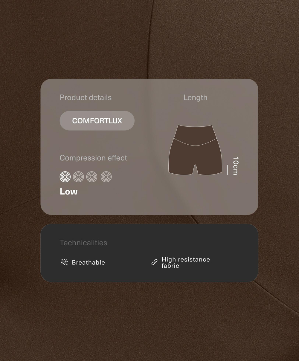 OYSHO Велосипедки Comfortlux с высокой посадкой длиной 10 см, темно-коричневый