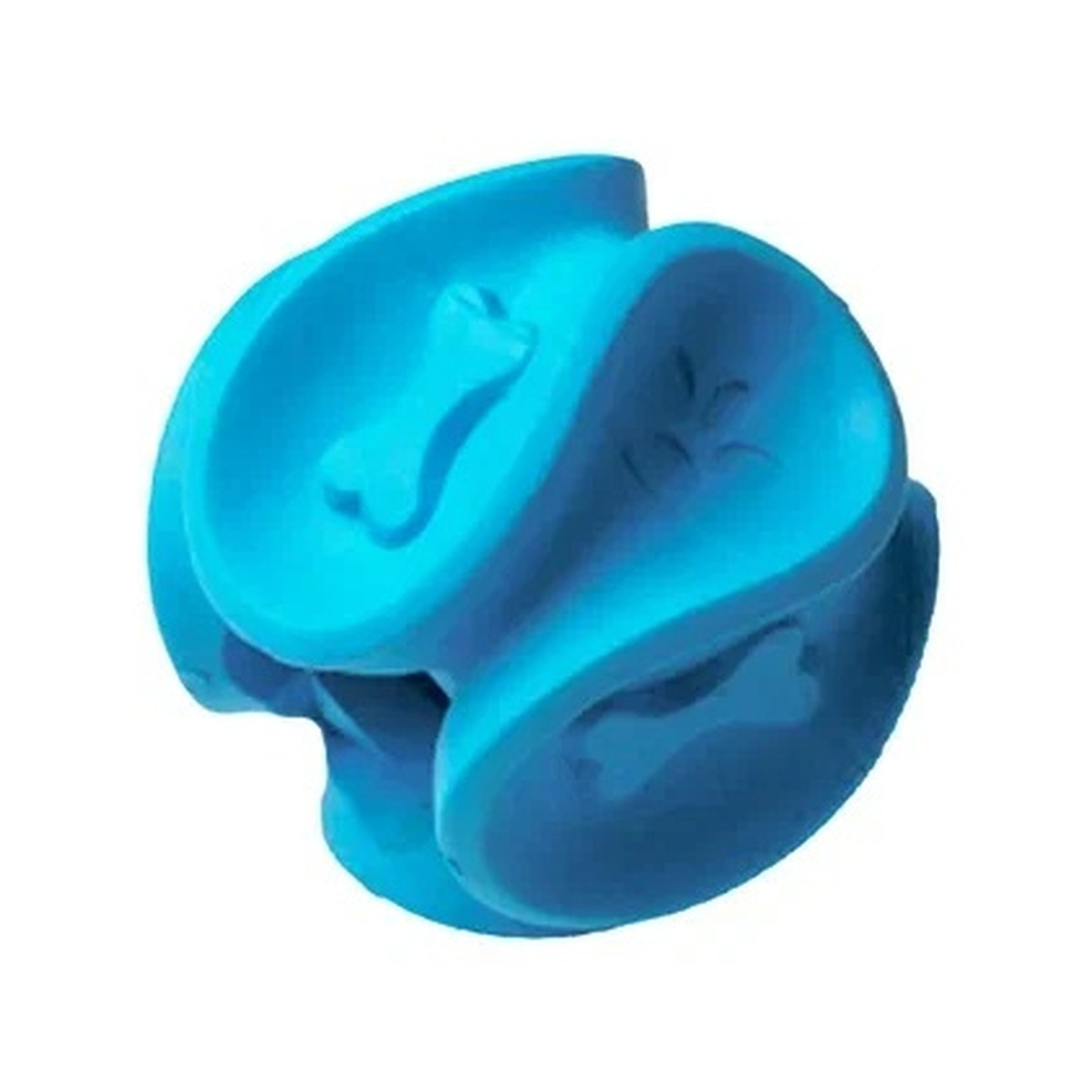 Homepet SILVER SERIES Ф 5,8 см × 5,2 см игрушка для собак мяч фигурный для чистки зубов синий каучук