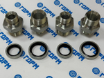 Комплект адаптеров BSP1/2"(ш) - BSP3/4"(ш) 4шт + USIT кольца 8шт