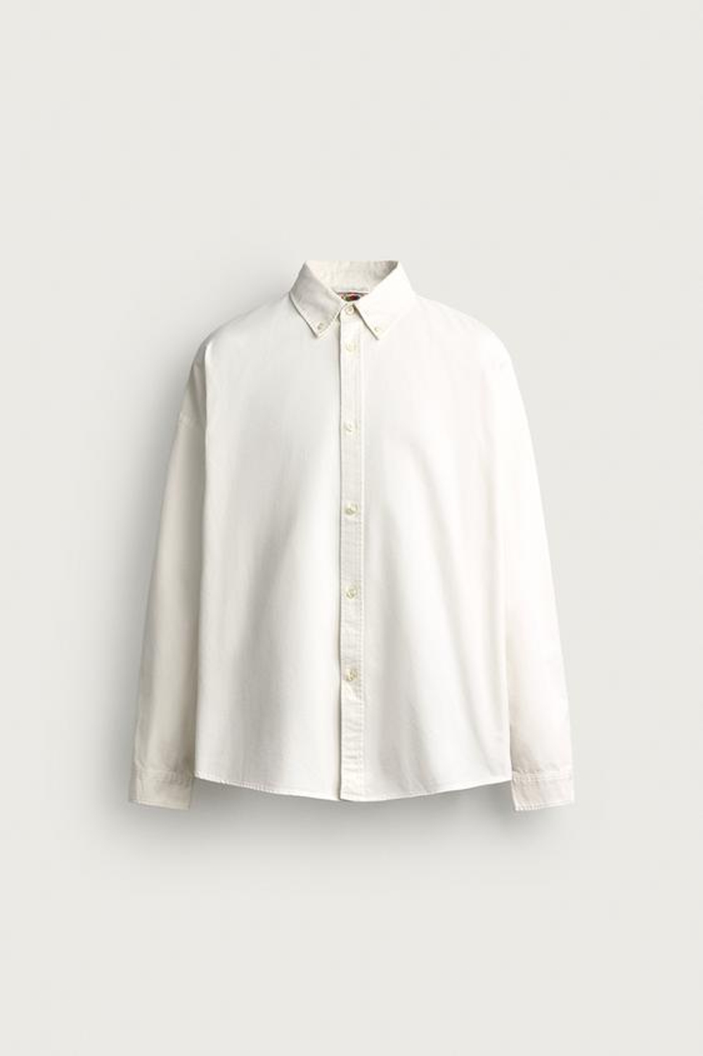 ZARA - FRUIT OF THE LOOM™ ОКСФОРДСКАЯ РУБАШКА СВОБОДНОГО ПОКРОЯ , БЕЛЫЙ