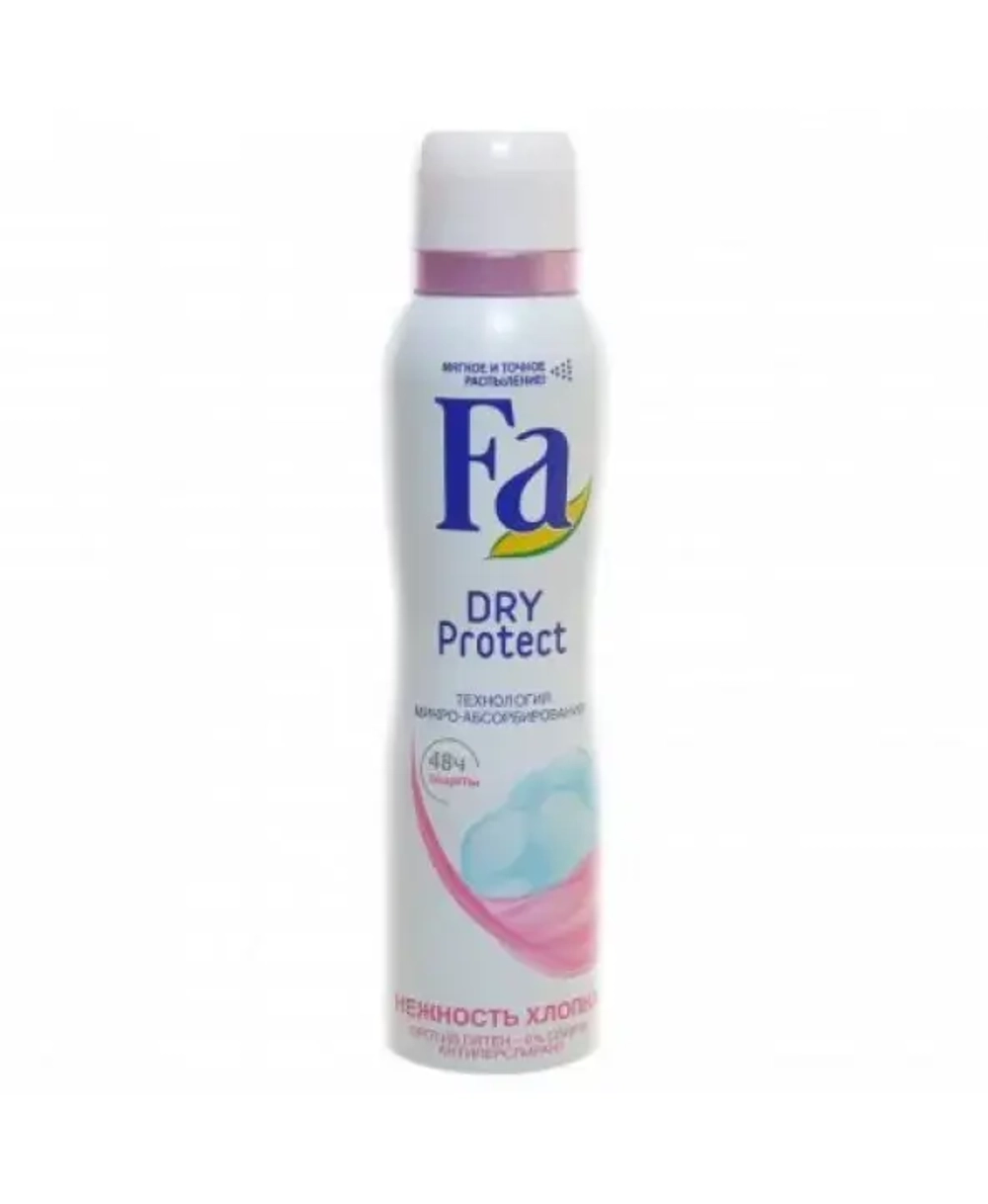 Дезодорант FA аэрозоль женский Dry Protect Нежность хлопка 150мл