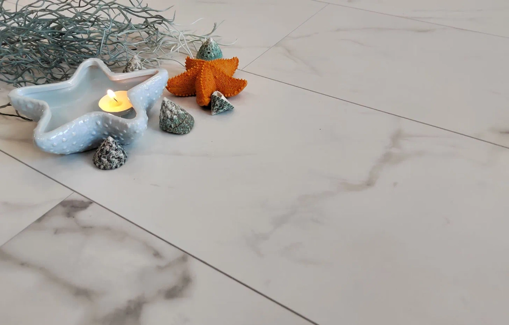 MSPC ламинат Stone Floor Бело-серый мрамор 2820-4 MР