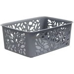 Корзина для хранения универсальная LEAVES, серый, 25,8*18,6*10см, 4л✦